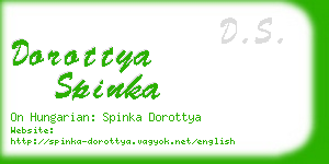 dorottya spinka business card